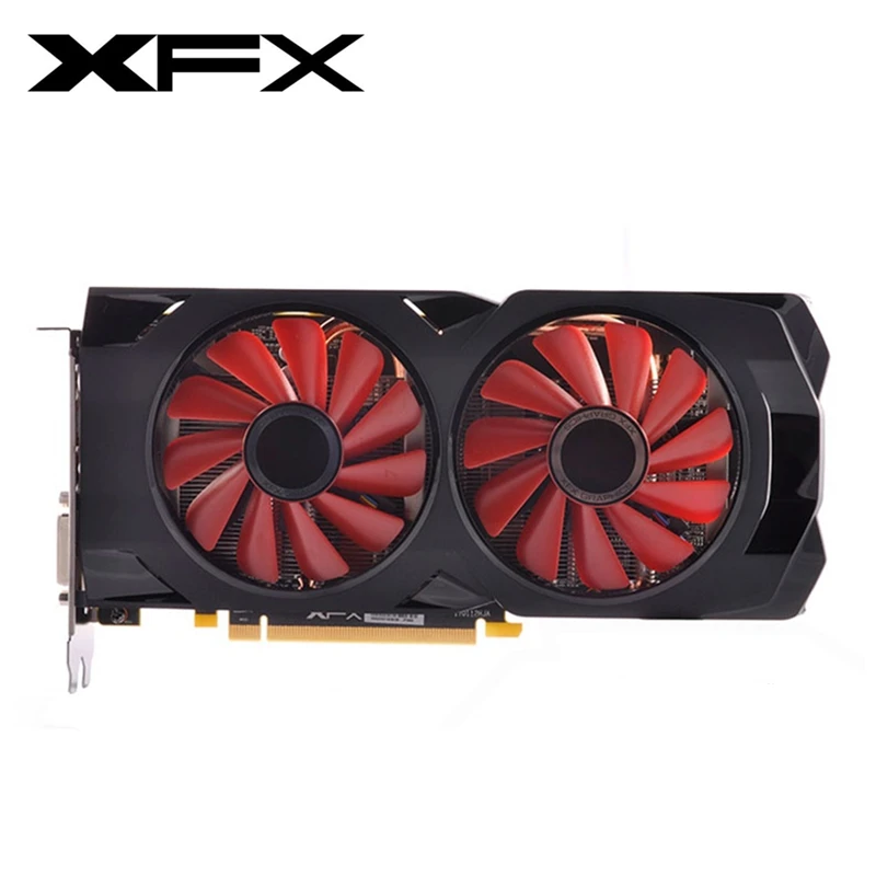 XFX RX 570 4 go cartes écran vidéo GPU AMD Radeon RX570 4 go cartes
graphiques PUBG carte de jeu d'ordinateur HDMI PCI-E X16 non minière
