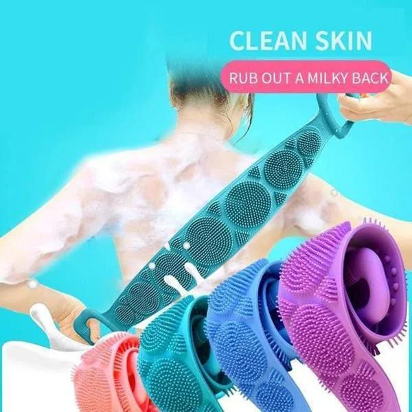 De silicona cepillo corporal para baño Body para el hogar limpieza ducha en el cuarto de baño Correa Accesorios