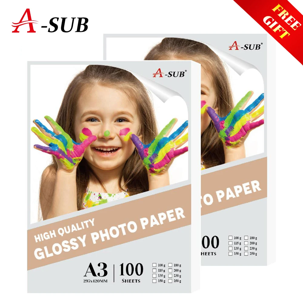 A3 Photo Paper Gloosy Waterproof Inkjet Printing 100 Sheets For High