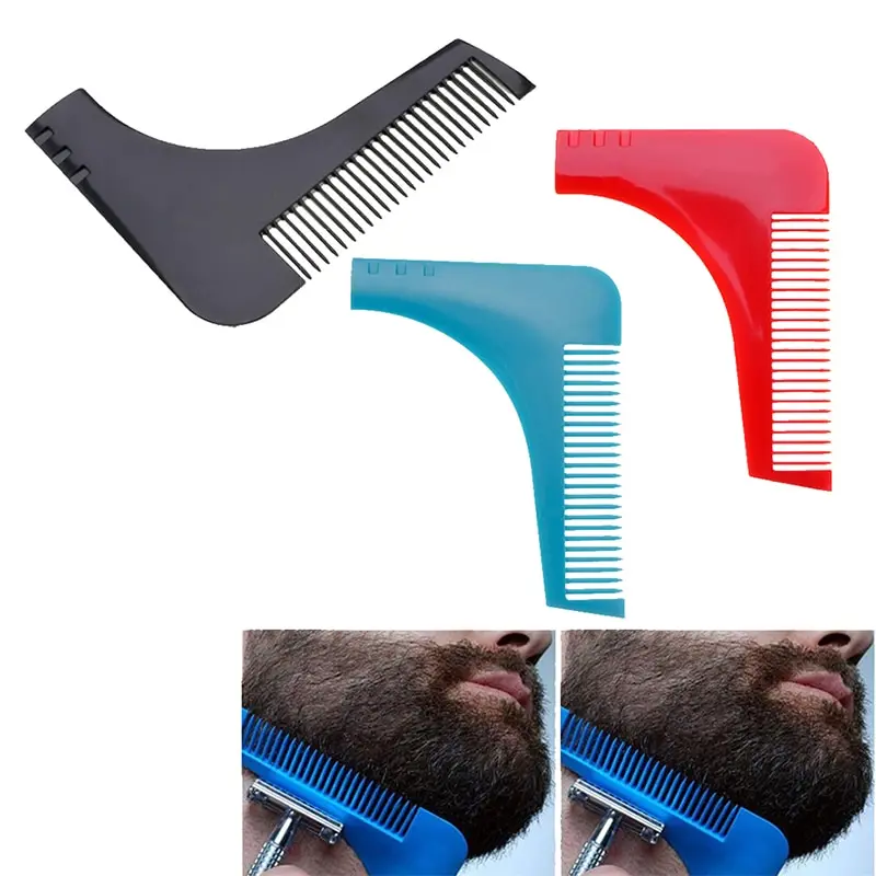 

Gentleman Facial Hair Beard Shaper Guide Template Combs Men Styling Accessories Trim Shaping Tool Lines Symmetry