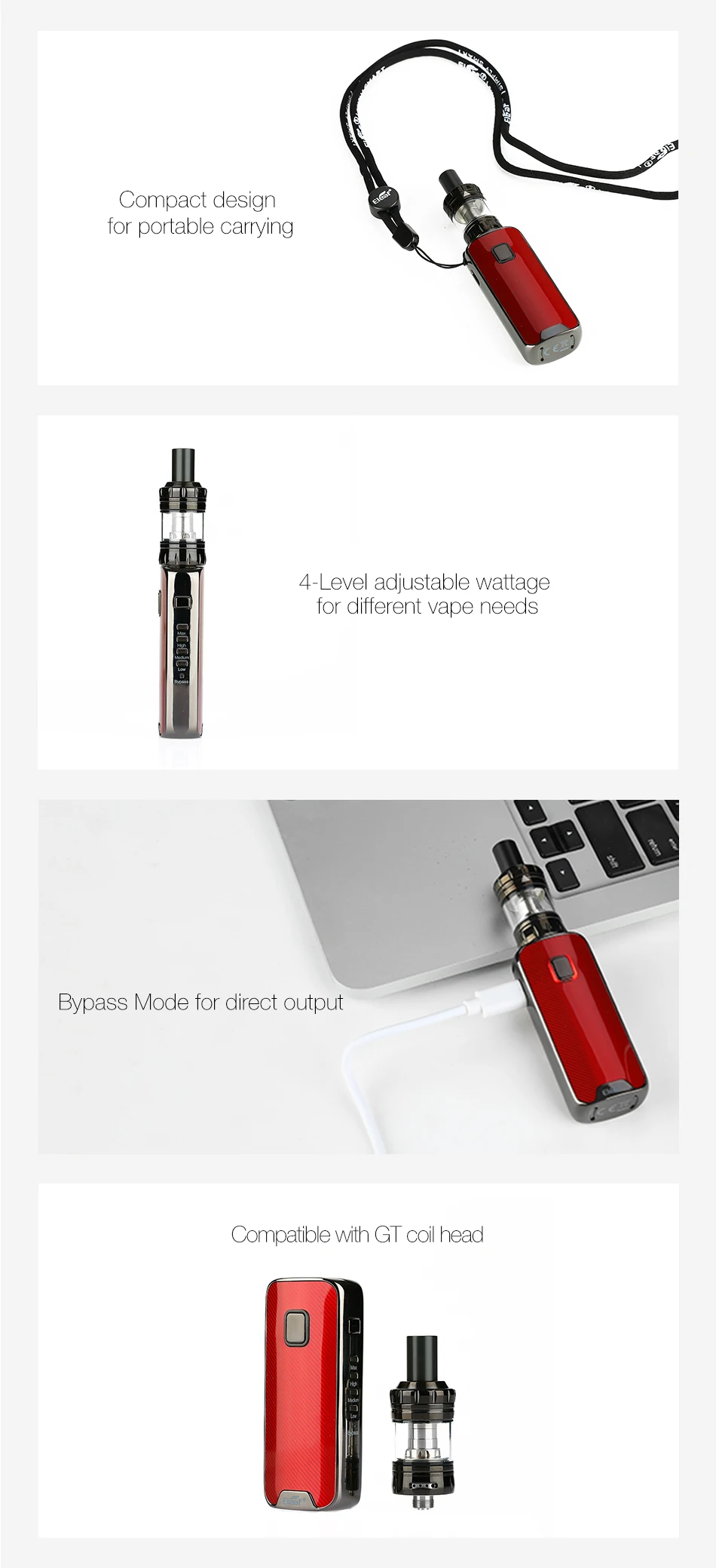 Eleaf iStick Amnis 2 Starter Kit with GTiO 1100mAh 