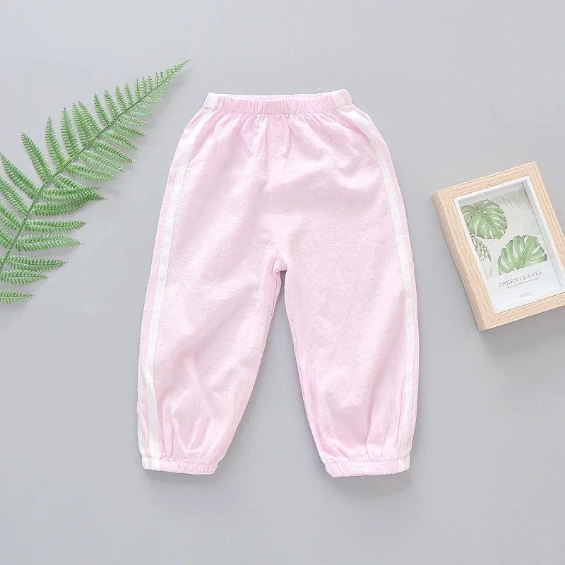 

Crawler CHILDREN'S Pants Anti Mosquito Pants Outer Wear BOY'S Summer Casual Western Style Thin Baby Pure Cotton Pants Summer Kor