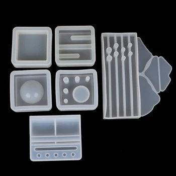 

UV Resin Silicone Mold Card Storage Pen Holder Resin Mold Jewelry Making Mold