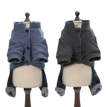 

Pet Dogs Coat Four Legs Cotton Jacket Thick Warm Comfortable Autumn Winter Sweater Dog Baby Clothing Coat For Dogs