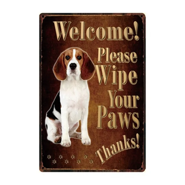 Любовь домашних животных/Остерегайтесь собаки/внимание не допускается домашних животных металлический знак оловянный Плакат Бар домашнее украшение для зоомагазина настенная живопись - Цвет: 9