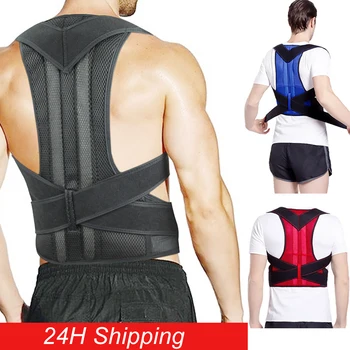 

Adjustable Posture Corrector Back Support Shoulder Lumbar Brace Support Corset Back Belt Spine for Unisex Adult for Dropshipping