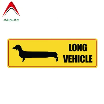 

Aliauto Funny Car Sticker Long Vehicle Dog Auto Decoration Vinyl Decal Cover Scratches for Kia Rio Land Rover Skoda,14cm*5cm