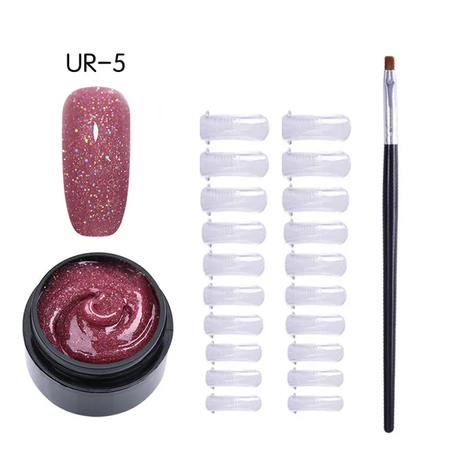 3pcs set16 UR SUGAR 15 мл быстрое строительство поли гель для ногтей толстый строитель гель блеск УФ Гель-лак маникюрный наращивание ногтей гели набор - Цвет: 3pcs set16
