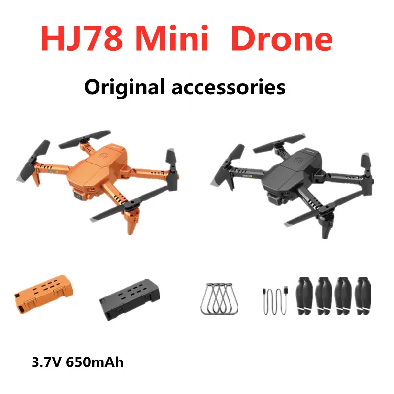 

HJ78 Дрон оригинальные аксессуары 3,7 V 650mAh литиевая батарея пропеллер запасные части-лопасти для HJ78 Mini Drone Battery