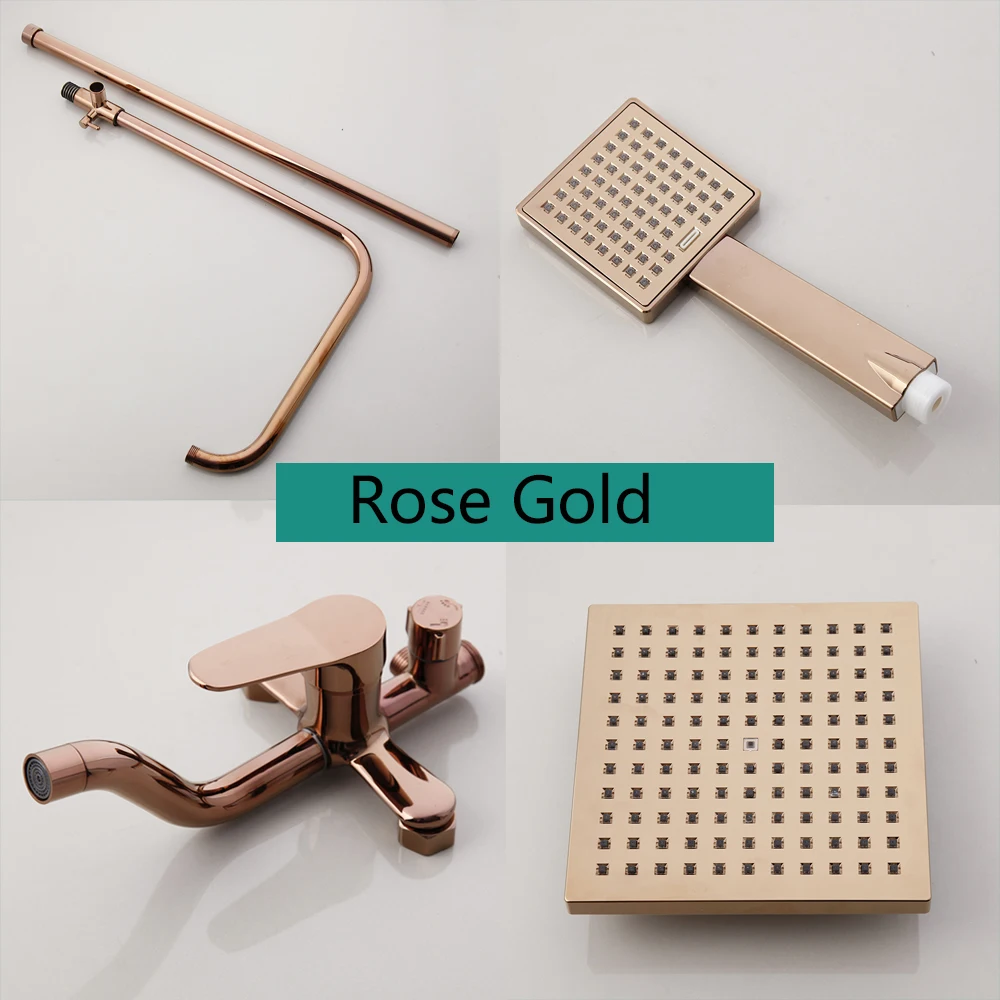 18pcs   Original Xiaomi Air 2 SE Wireless ?KEMAIDI Matte Black &ampPink Bathroom Shower Set Rain Shower Head Bath Shower Mixer with Hand Shower Faucet Rainfall Chrome Shower