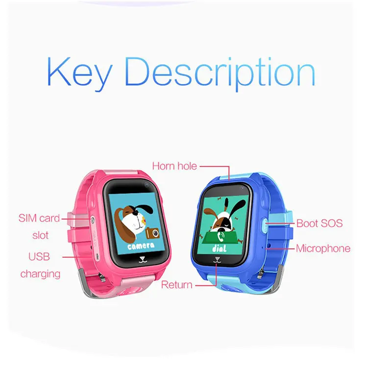 

Hot Fitness Checker Smart Watches High Quality Children Smart Phone Watch GPS Positioning Waterproof Touch Screen Watch