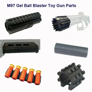 

High Quality Nylon M97 Gel Blaster Toy gun Gear Parts Hopper Hop Up Buttstock Darts Shell Handguard CS Sports