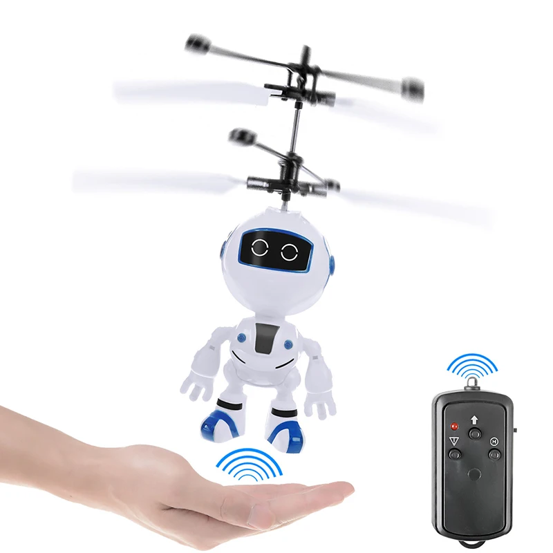 

Children's Induction Fly Robot Toy Intelligent Automatic Helicopter Anti-collision Remote Control Mini Aircraft Electric Robot