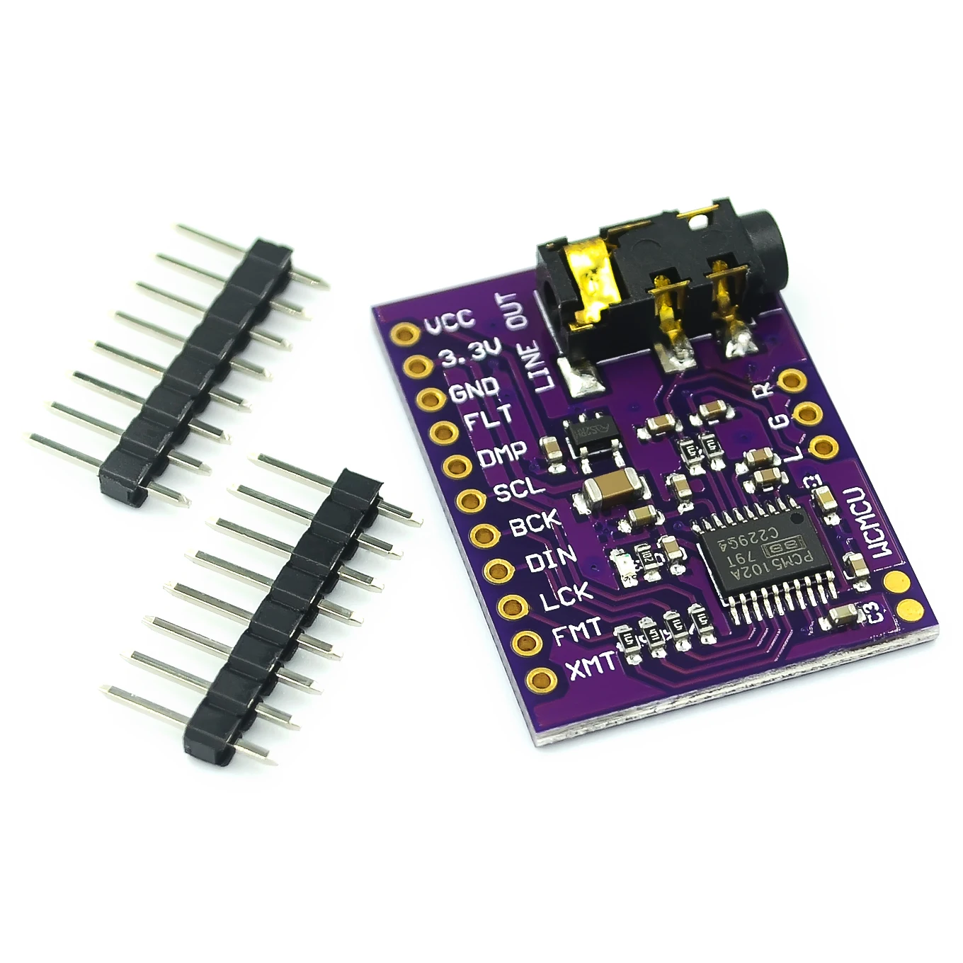 PCM5102 PCM5102A DAC звуковая карта плата pHAT 3 5 мм стерео разъем 24 бит цифровой аудио