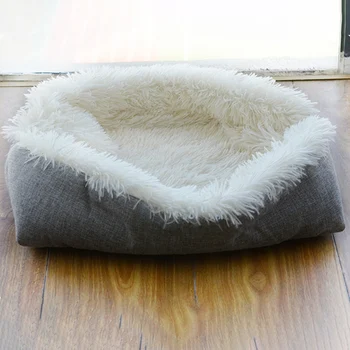

Autumn Winter Cat Pet Sleeping Mat Dual-Use Dog Cat Bed Long Plush Fluffy Cat Mattress Warm Cushion Machine Washable XH8