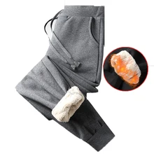 Зимние мужские флисовые тренировочные штаны, мужские уличные штаны, повседневные модные штаны для бега, Мужские штаны для фитнеса, теплые штаны в стиле хип-хоп, M-5XL