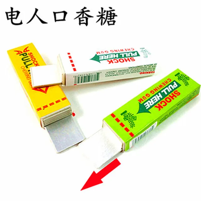 New Electric Shocking Shock Chewing Gum Mud April Fool's Tricks Joke Gadget Practical Funny Novelty Toys Anti-stress Shock Toys 3