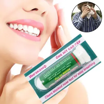 

new Natural Mint Herbs Rhinitis Inhaler Sinusitis Nasal Congestion Relief Itchy Allergy Runny Nose Medicine Treatment