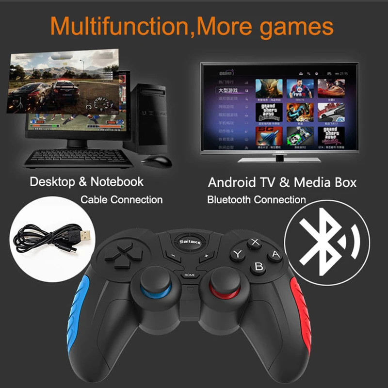 Stk 7024s Wireless Bluetooth Gamepad Controller Gamepad Joypad Joystick For Nintendo Switch Console For Nintendo Switch Pro Gamepads Aliexpress