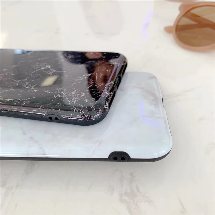Withe черный мрамор текстура Чехлы под мрамор для iphone 11 11Pro Max XR X XS Max 7 8 Plus Мягкий IMD чехол для телефона парные чехлы