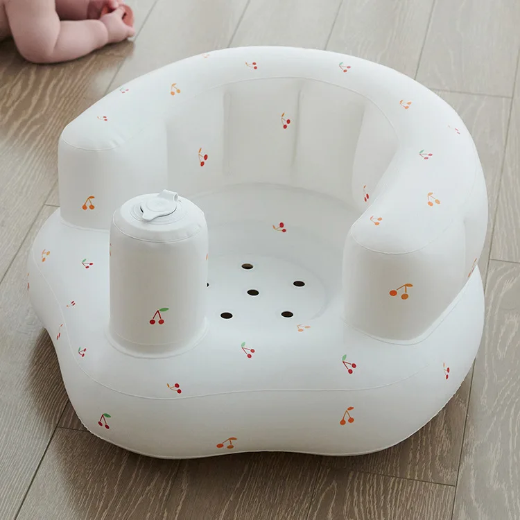 Baby Inflatable Sofa Children Puff Portable Bath Chairs PVC Multifunctional Seat Baby's Feeding Chair Infants Swimming Pool Toys | Мать и