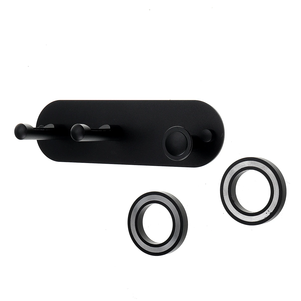 Black 3pcs Настенный держатель для фена, стойка для фена, настенный кронштейн для ванной комнаты, органайзер, полка для суперзвукового фена Dyson - Цвет: Black 3pcs
