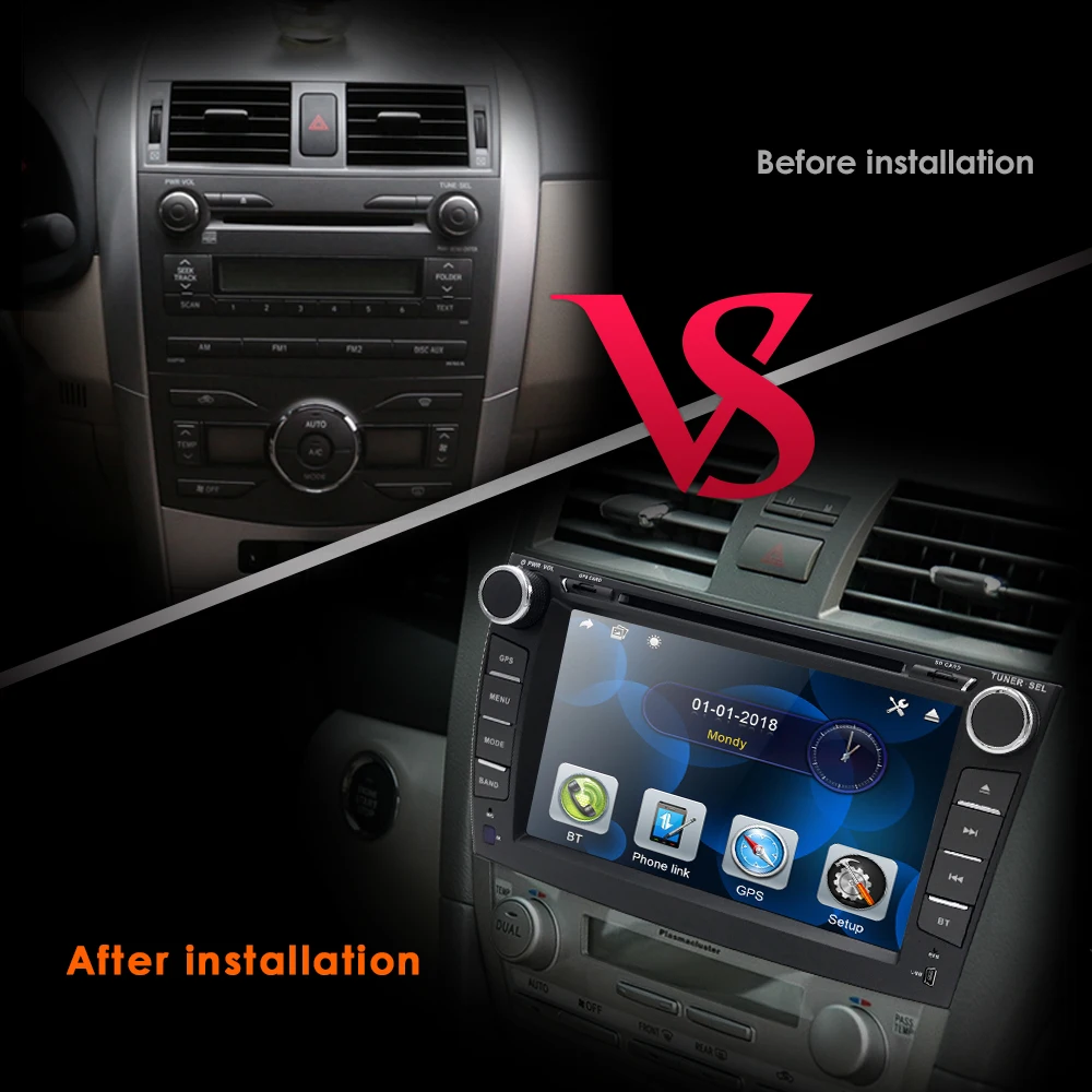 free shipping 8Inch Car DVD Player for 