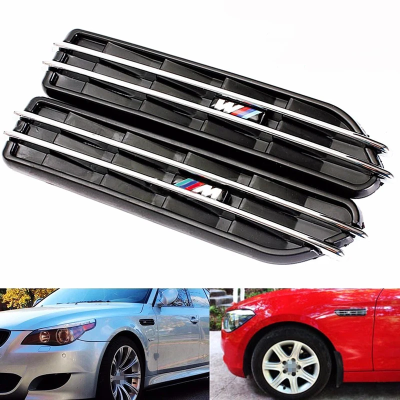 

23.5*4.5*1.5cm Universal ABS soft plastic Car Air Flow Side Fender Vents Mesh Grille For E60 M5 E61 E39 E90 M3 E46