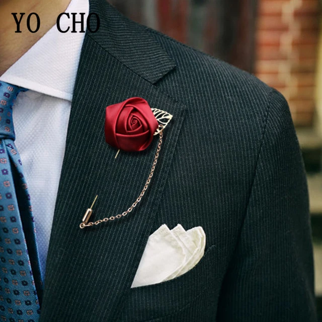 Yo Cho-alfileres De Ramillete Para Flor De Seda Boda, Padrino De Boda, Ojal, Accesorios De Boda - Boutonnieres - AliExpress