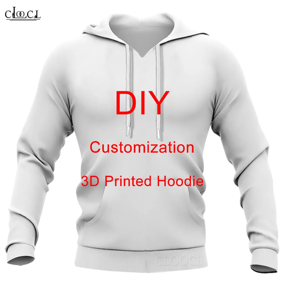 CLOOCL DIY Custom Design Anime/Photo/Star/Singer Pattern Hoodies Men Women 3D All Over Printed Pullover Streetwear Sweatshirt