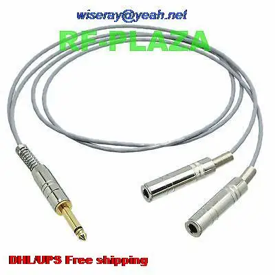 

DHL/EMS 20 pcs 6.35mm 1/4" plug TS mono to dual jack Y Splitter cable MIC L-2B2AT Canare 3~12M with one year warranty-A2