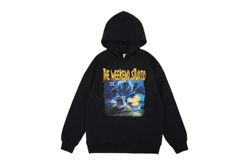 

2019 The Weekend Studio Tombstone Printed Women Men Hoodies Sweatshirts Hiphop Style Men Casual Hoody Hoodie Pullover