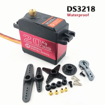 4 pcs RC servo 20KG DS3218 or PRO digital servo baja servo high torque and speed 0.09S metal gear for 1/8 1/10 Scale RC Cars