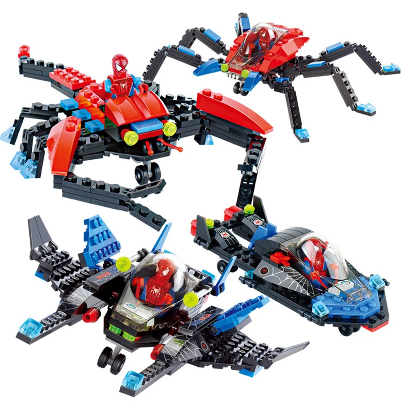 

The Avengers Transforms Spider-Man Building block Toys Compatible with Legoinglys Assembl DIY Educating Children Christmas Gifts
