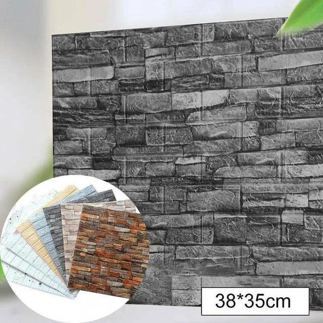 desmontable claer pegatinas 3d pared falsa espuma pared de ladrillo