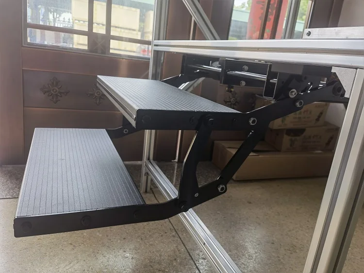 Escalón eléctrico de aluminio para autocaravana, escalón de alta