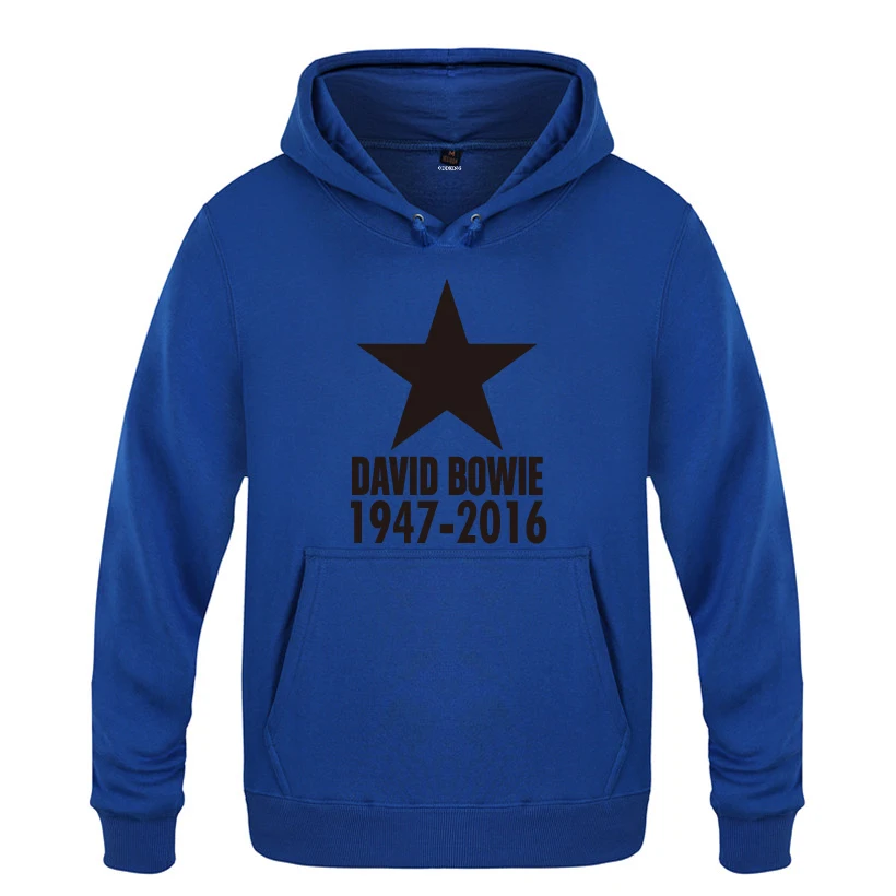LAY HET Blackstar Ziggy 1947- Дэвид Боуи толстовки мужские мужские с капюшоном флисовый пуловер толстовки - Цвет: LAY HET