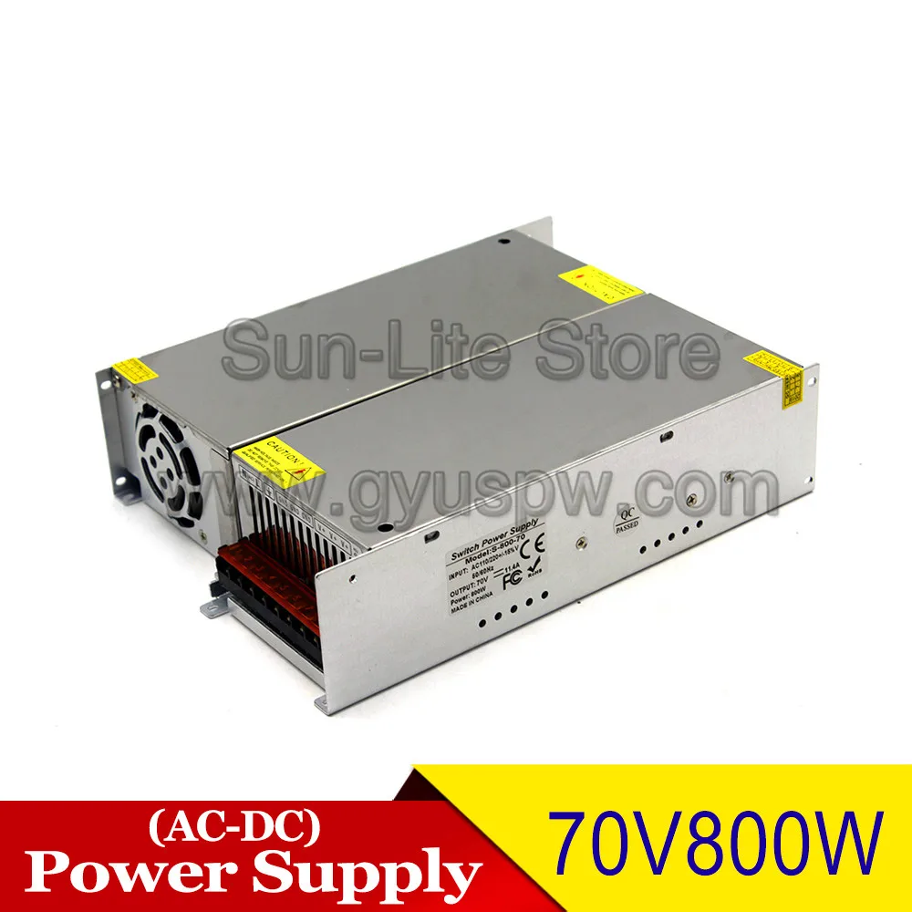 DC 70V 11.4A 800W импульсный источник питания приводной трансформатор для шагового двигателя с ЧПУ промышленный
