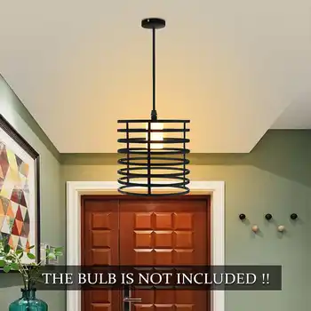 

Industrial Pendant Light Iron Retro Ceiling Hanging Lamp Dining Room Restaurant