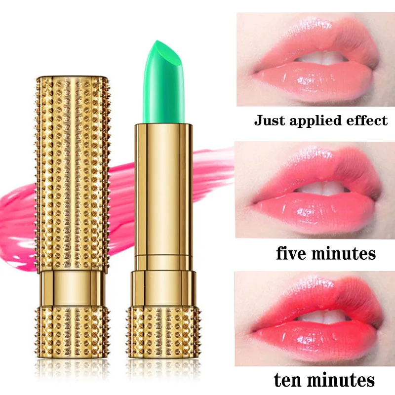 

5g Aloe veraTemperature Color Change lipstick moisturizing temperature change lipstick Nutritious and lasting color makeup