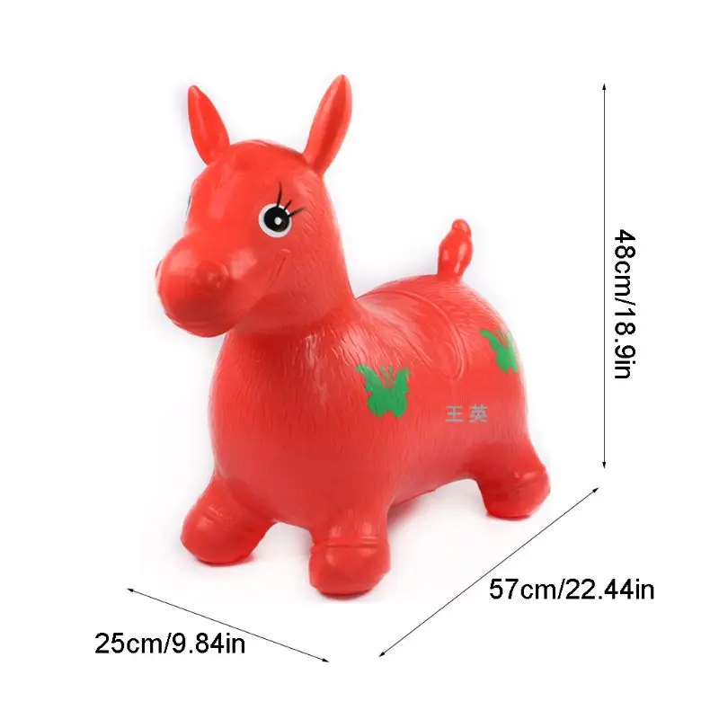 Надувная Прыгающая лошадь Inpany Прыгающая лошадь прыгающая игрушка животного для ребенка выдерживает вес, прочный взрывозащищенный
