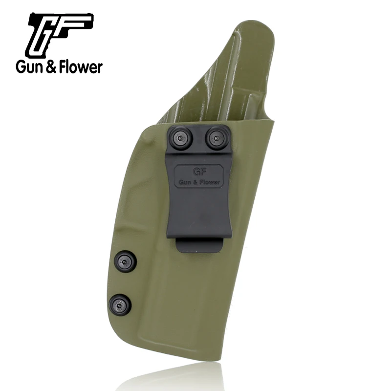 Пистолет и цветок скрытой переноски Kydex чехол Amry Green IWB пистолет сумка держатель