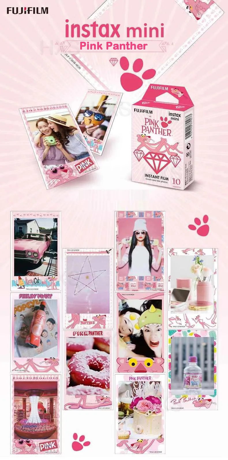 Fujifilm Instax Mini folhas de filme instantâneo,