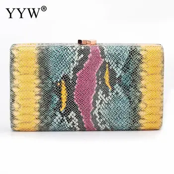 

Green Snakeskin Pattern PU Leather Shoulder Bag Mini Retro Vintage Lady Handbag Women Luxury Design Female Fasion Bag Purse