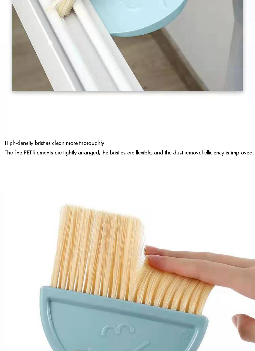 Small Home School Office Floor Dust Brooms and Dustpan Set Desktop Keyboard Cleaning Brush