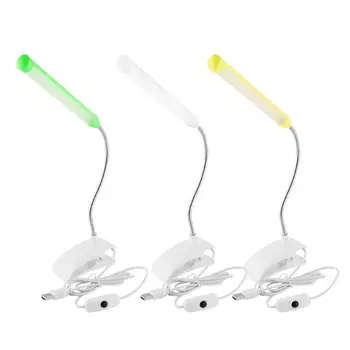 

1pc Adjustable USB Clip-on 13 LED Reading Light Clamp Bed Table Study Desk Reading Lamp