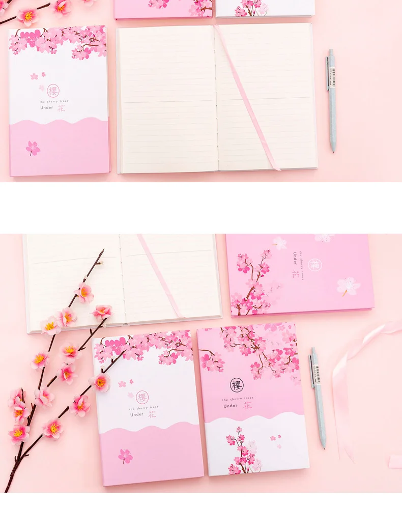 1 шт японская мечта только Красивая Сакура записная книжка розовая девушка сердце Рука счет блокнот небольшой свежий студенческий Дневник Книга