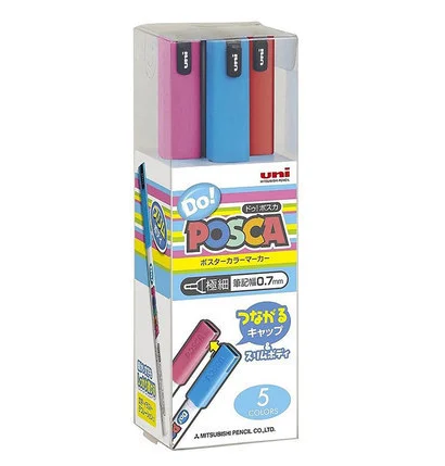 

1 Set Uni Do ! Posca Colored Paint Marker Pens Needle Tip PC-1MD Multi-color Optional Graffiti Mark School Office Art Supplies