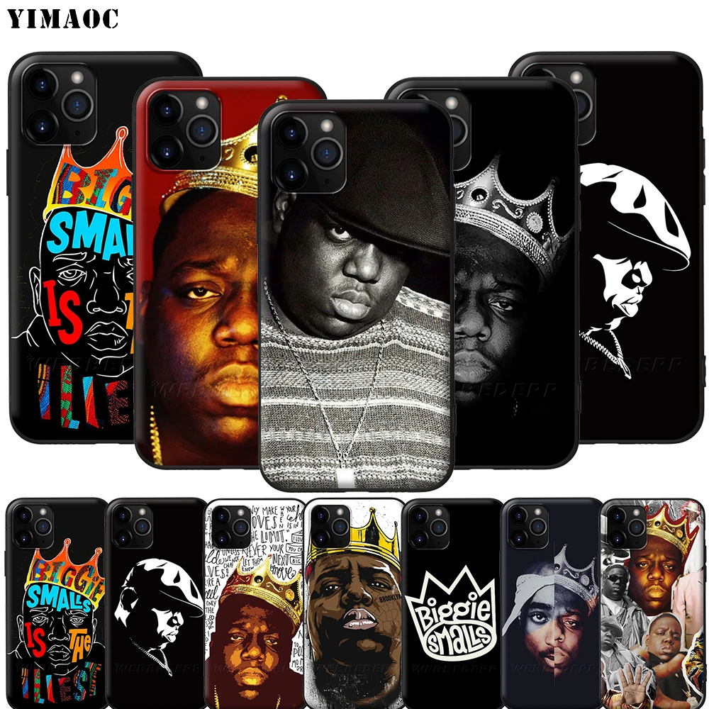 YIMAOC известный большой Biggie силиконовый мягкий чехол для iPhone 12 Mini 11 Pro XS Max XR X 8 7 6 6S Plus