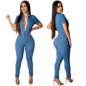 

2019 women's autumn and winter jacket jeans women's decoration casual jumpsuit high-quality outdoor fashion set
